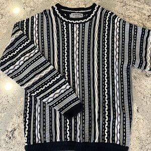 Vintage Tosani 3D Knit Crewneck Sweater